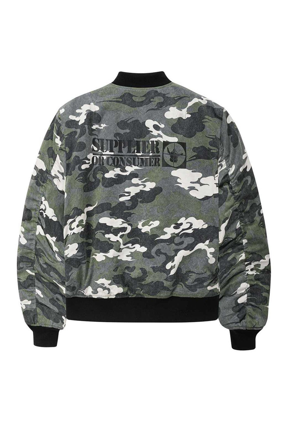 【AAPE】カモフラ ボンバー ジャケット ※送関込 A BATHING APE(アベイシングエイプ) / ジップパーカー/L