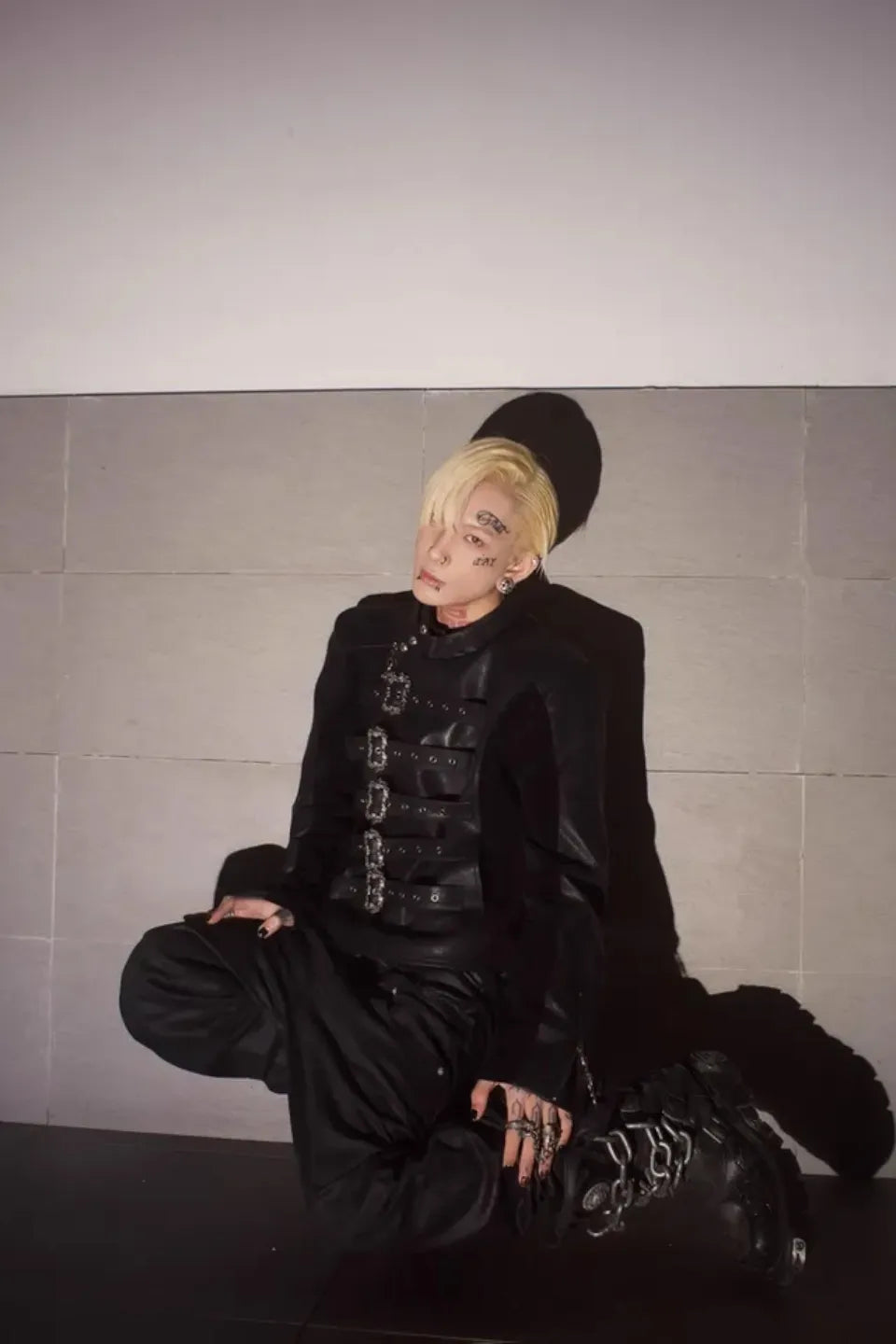 Lace Up Leather Napoleon Jacket