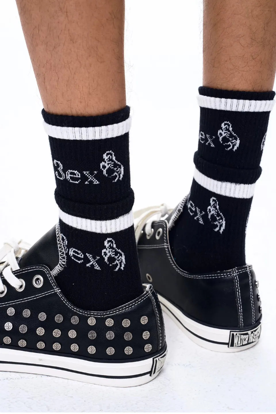 Layered Horse Logo Socks