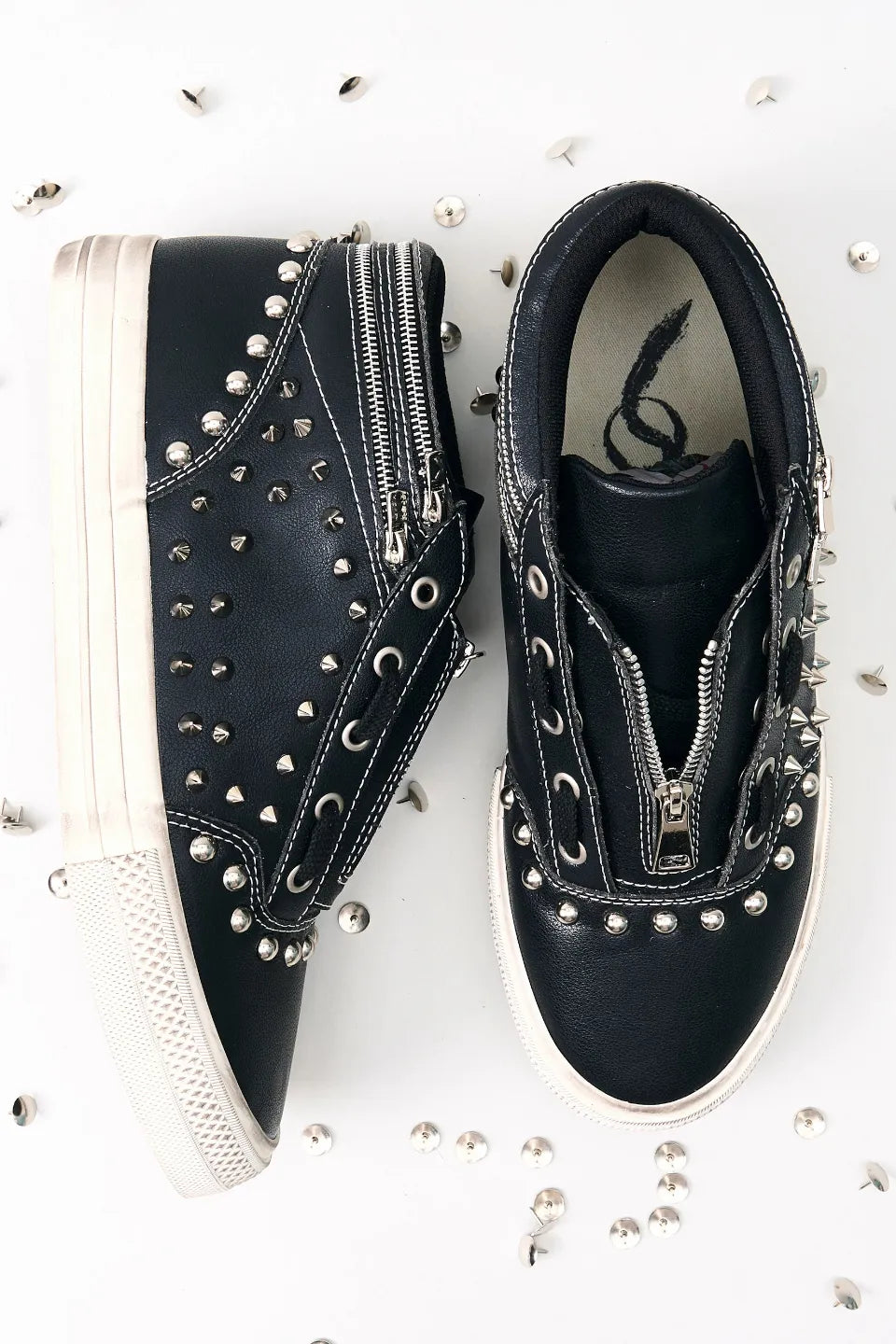 Layered Zip Up Platform Shoes