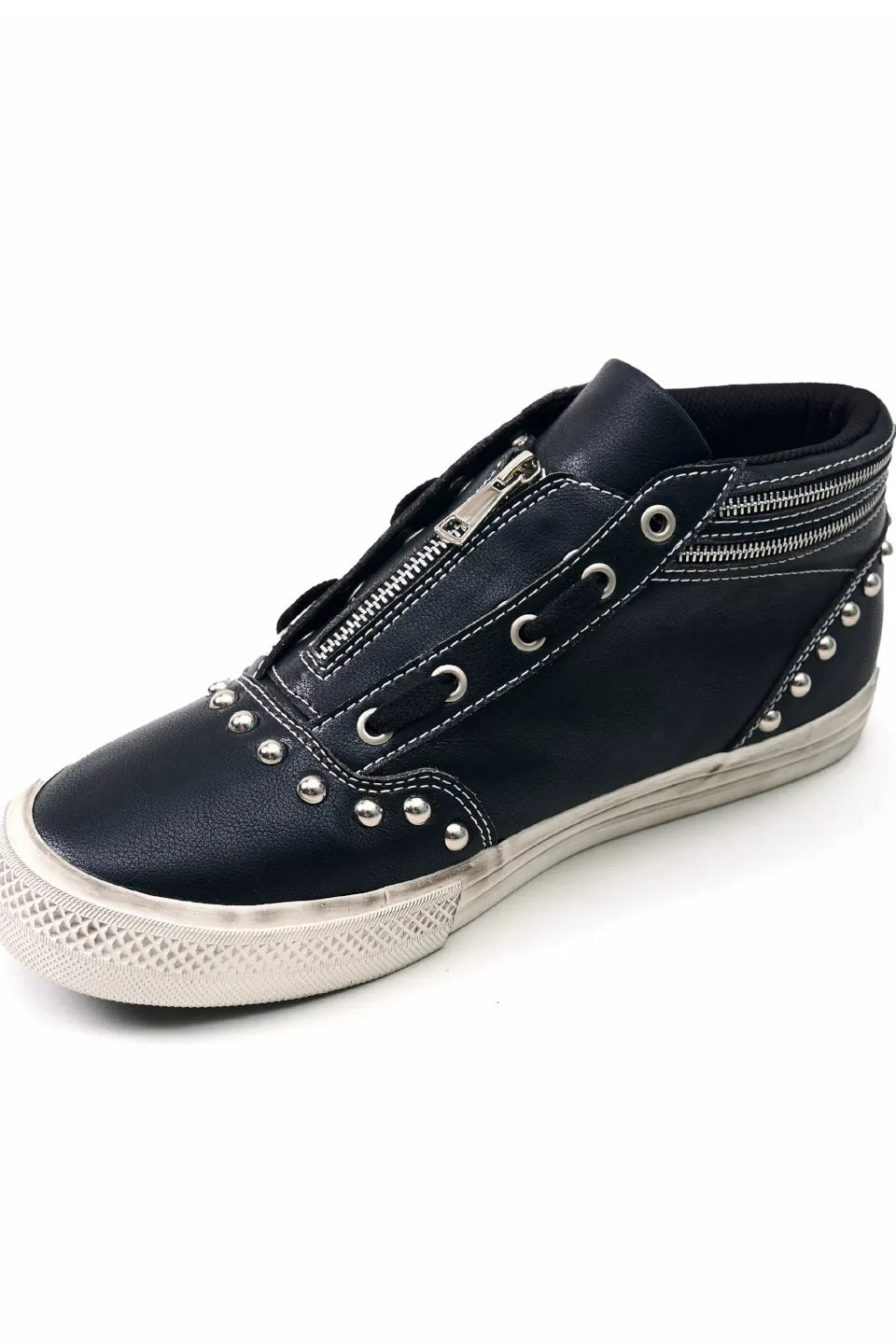 Layered Zip Up Platform Shoes