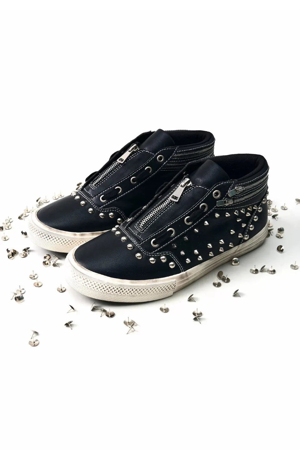 Layered Zip Up Platform Shoes
