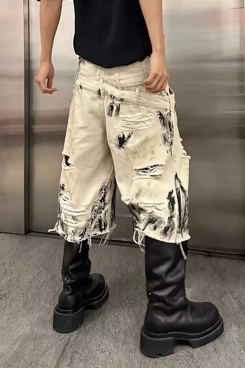 Layered Waist Avant Garde Pants