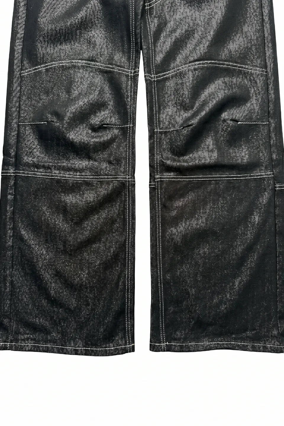 Leopard Print Double Waistband Jeans