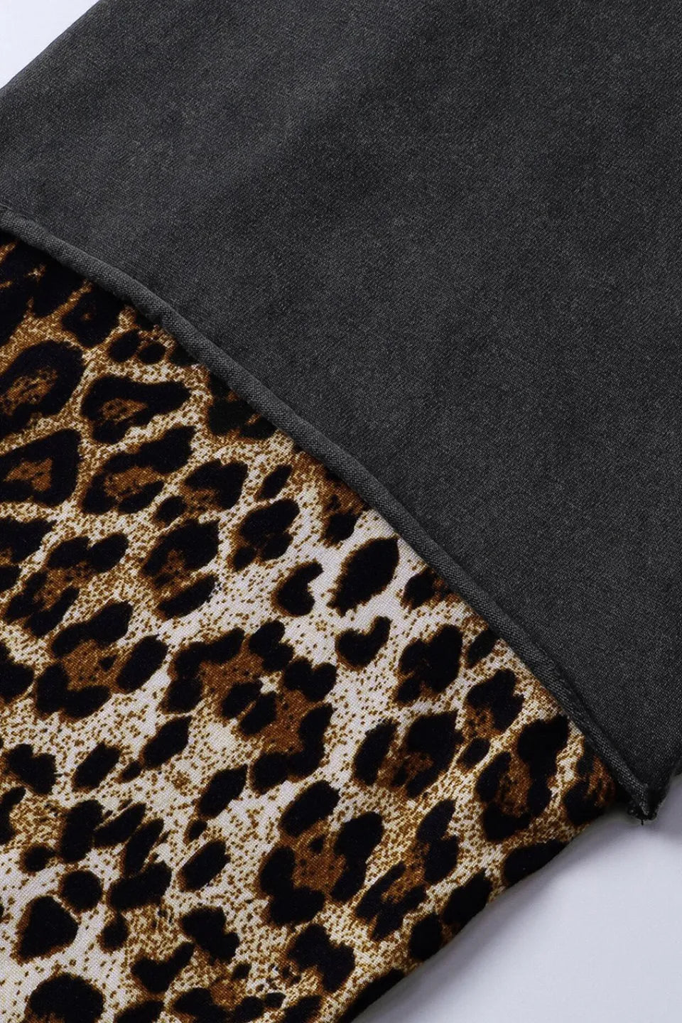 Leopard Print Layered LS Tee