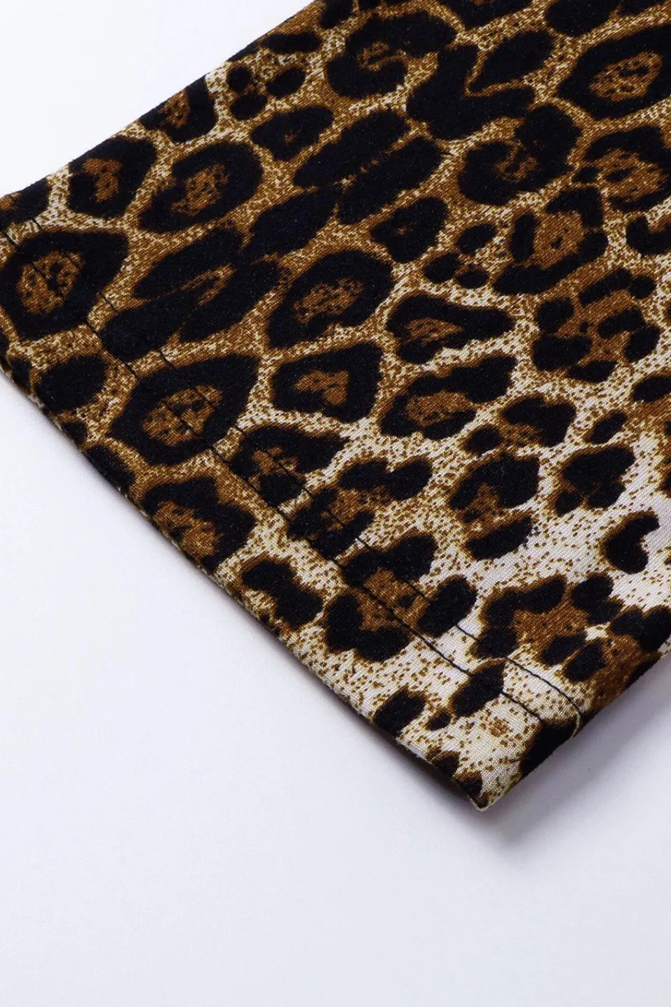 Leopard Print Layered LS Tee