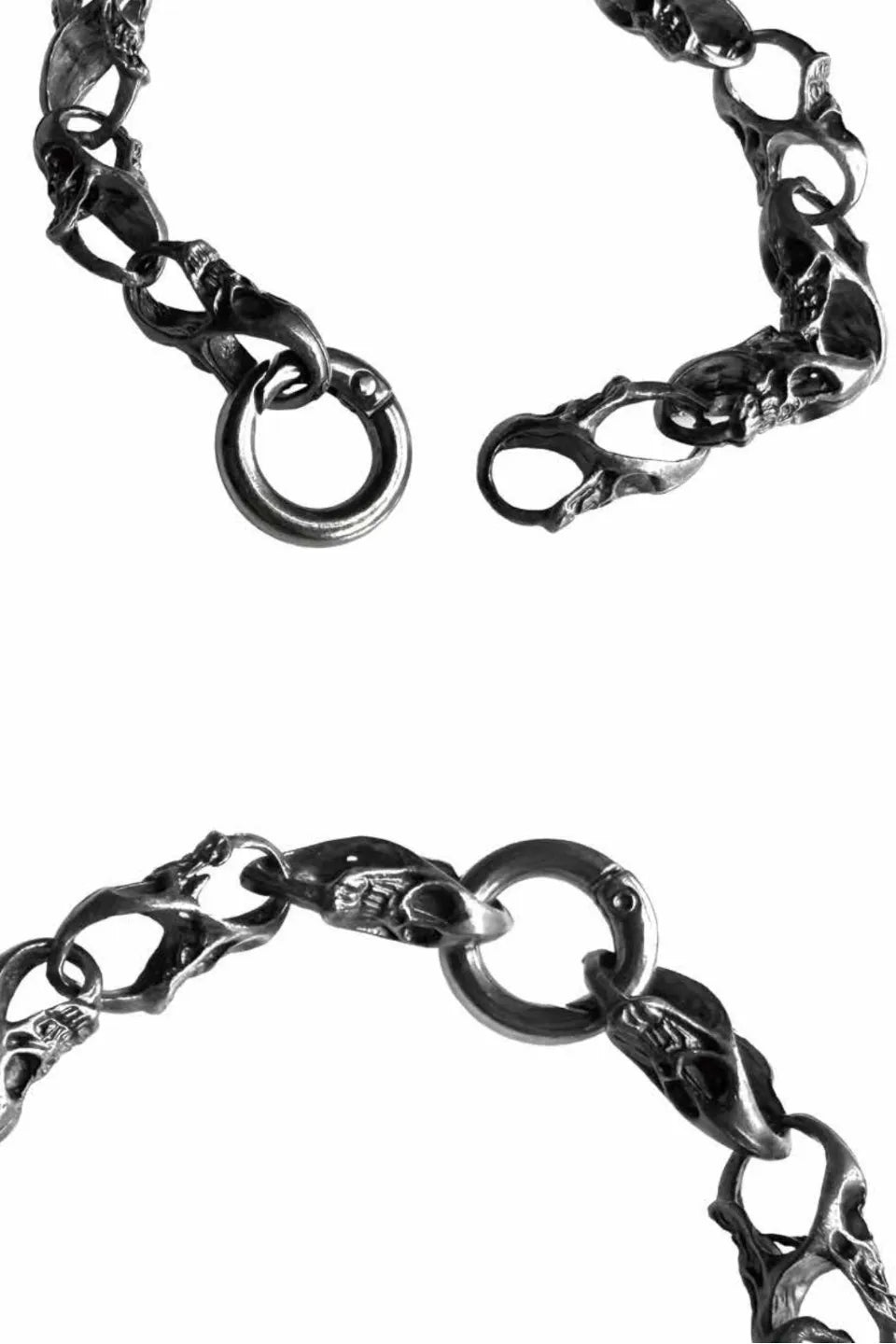 Liquid Skeleton Punk Skull Bracelet