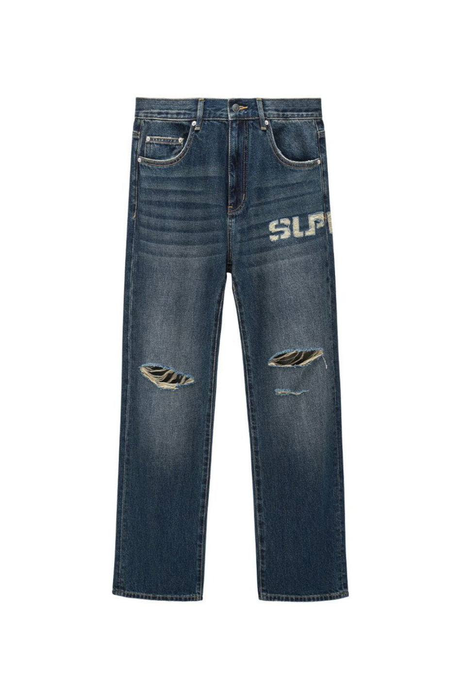 Logo Denim Pants