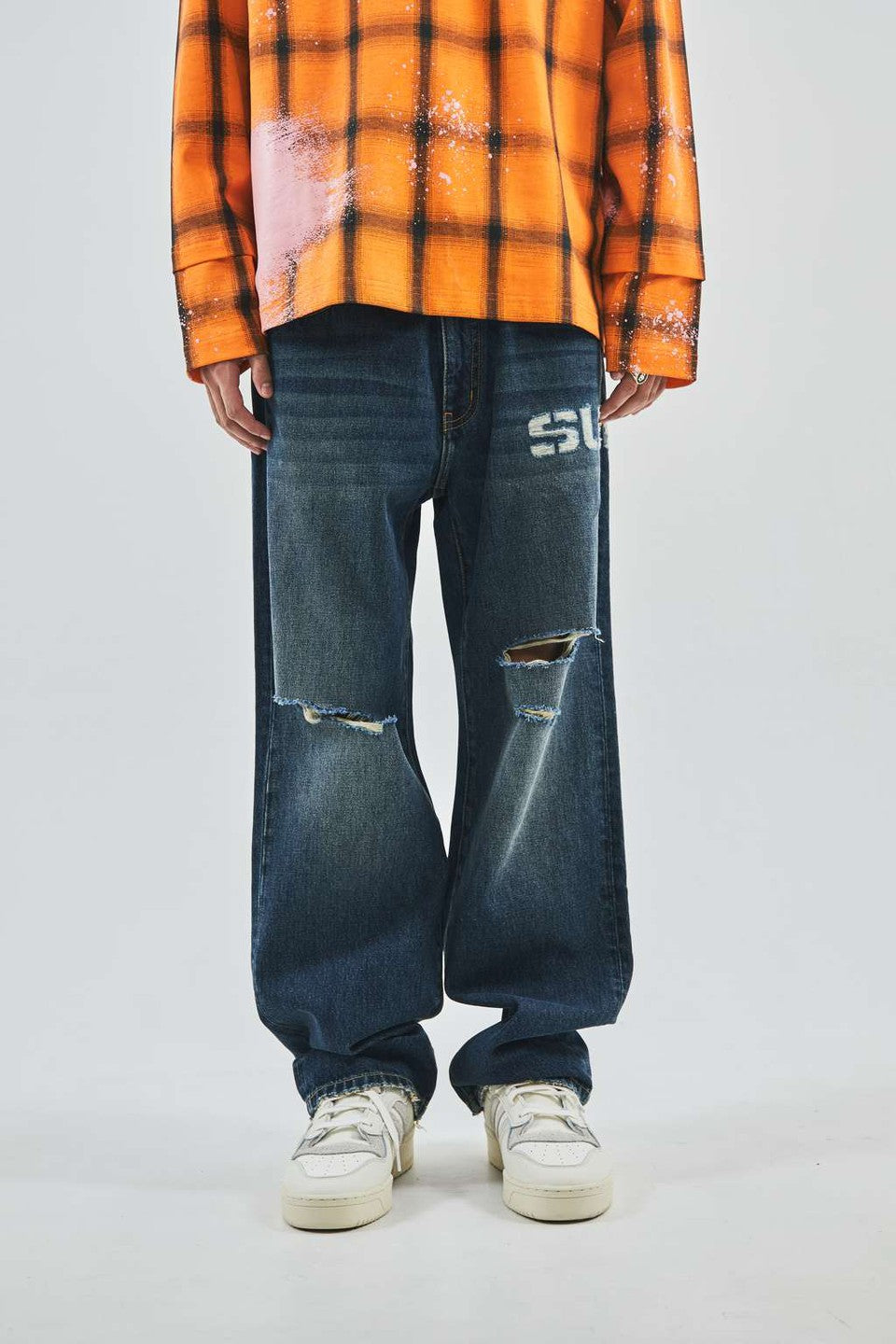 Logo Denim Pants