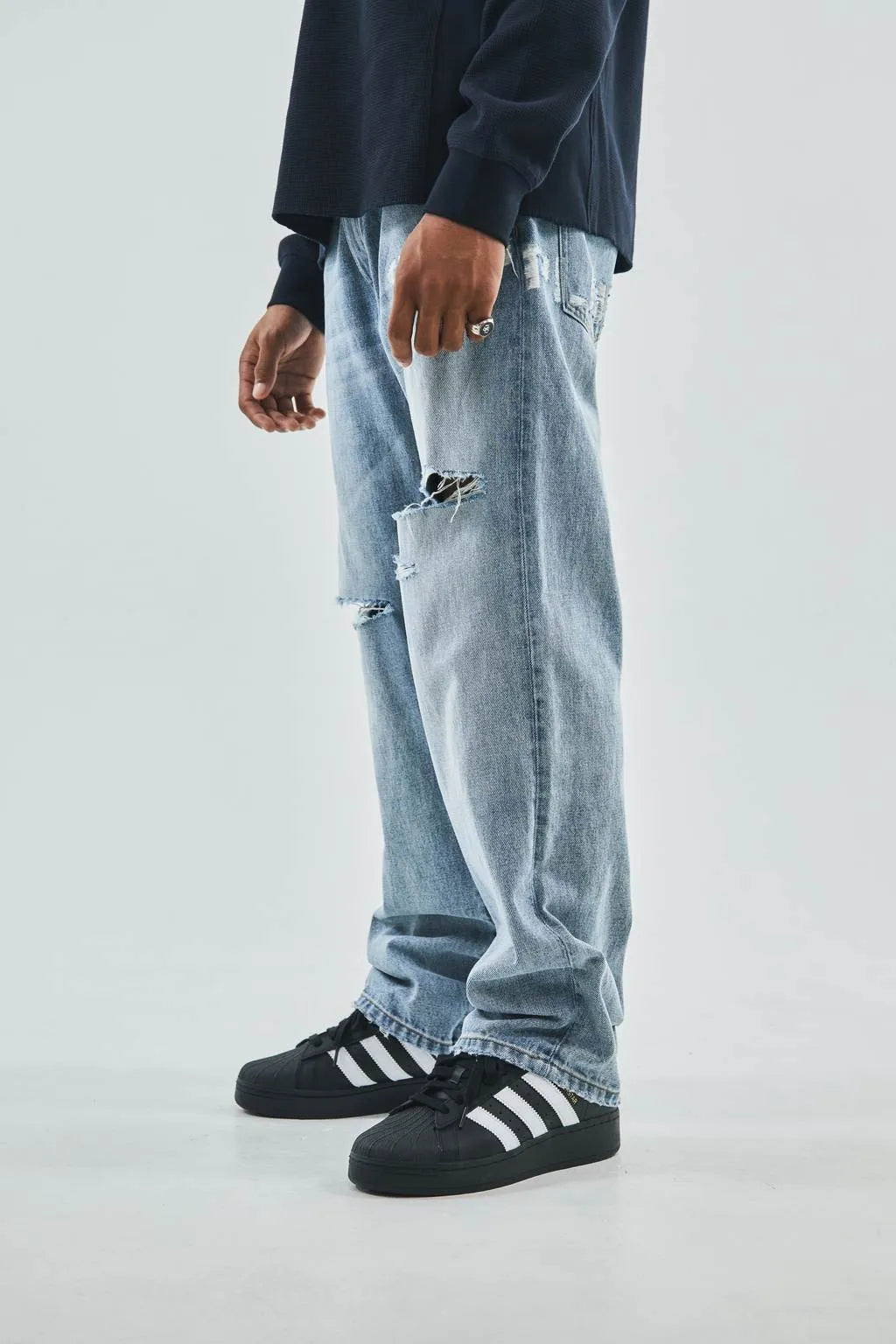 Logo Denim Pants