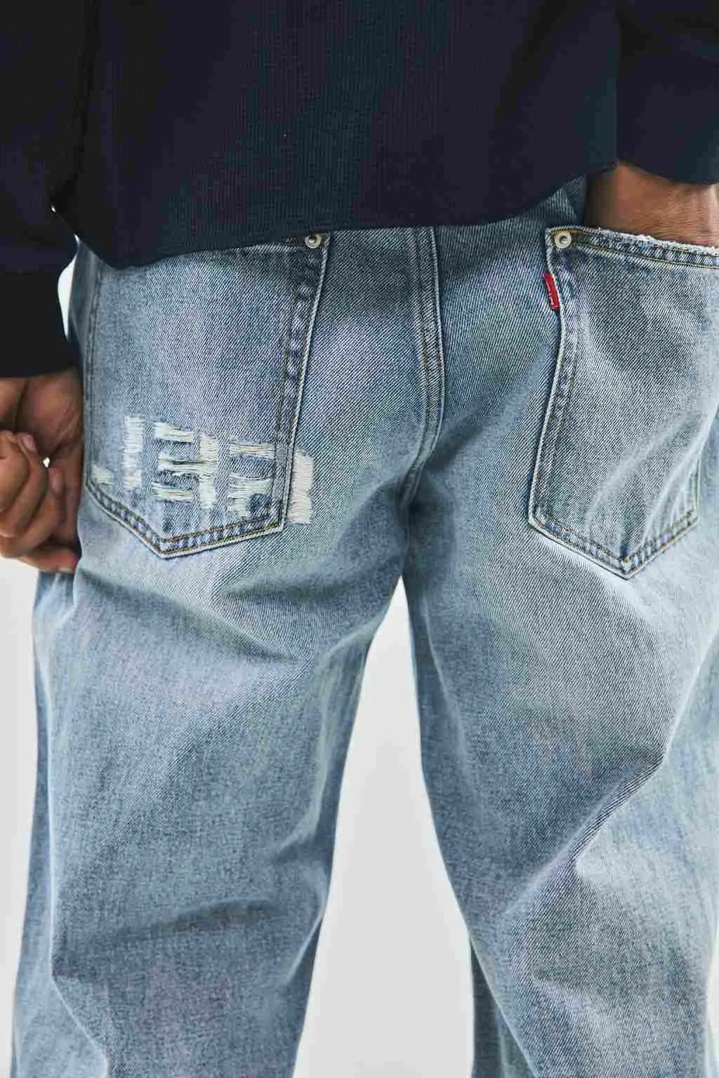 Logo Denim Pants