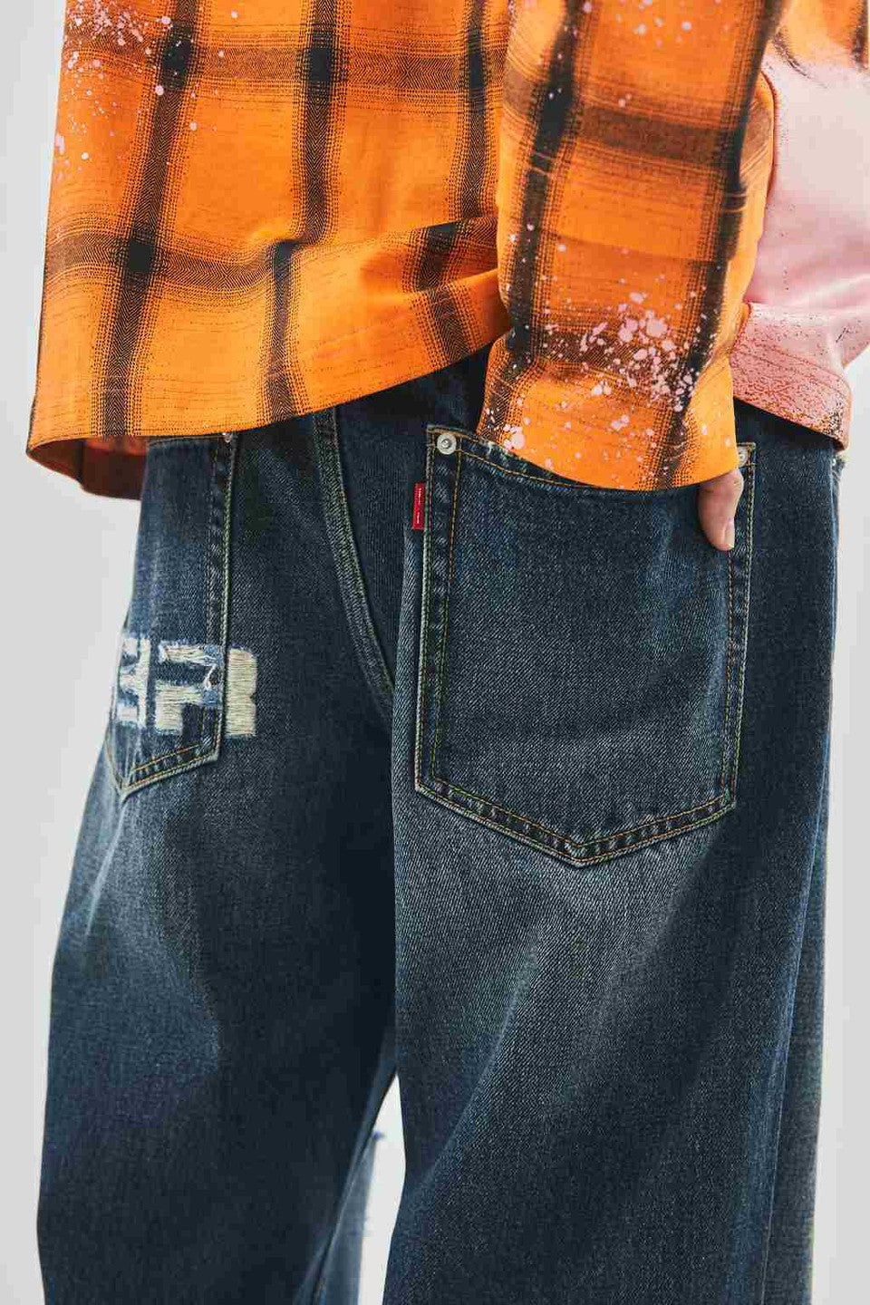 Logo Denim Pants