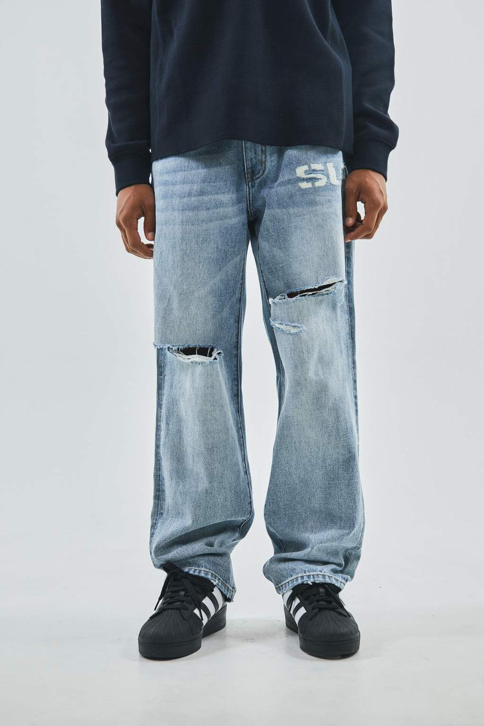 Logo Denim Pants