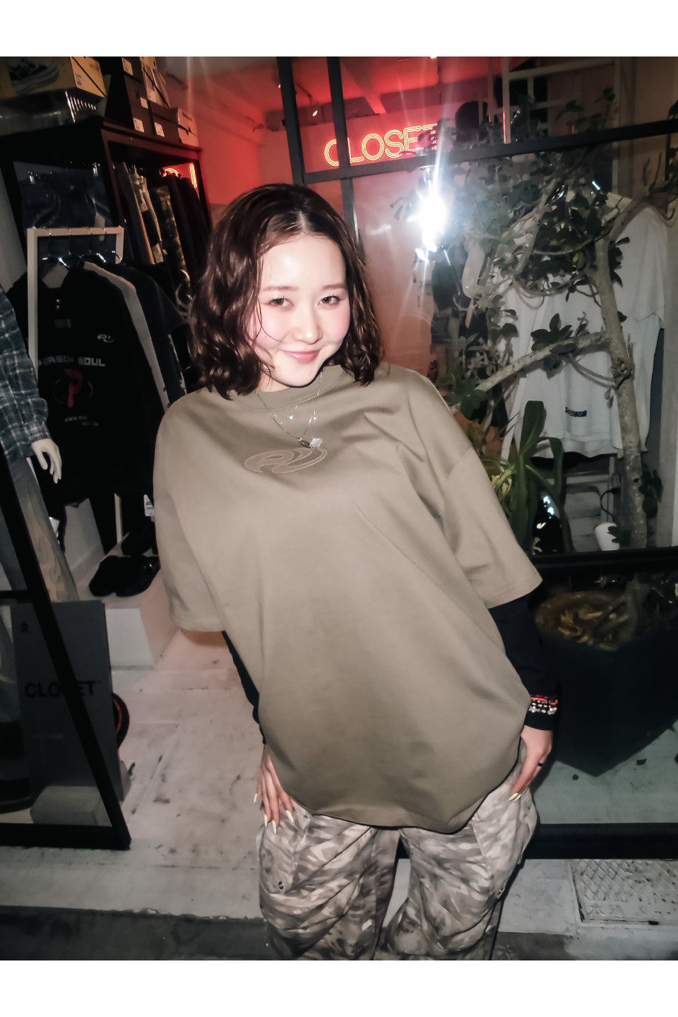 Logo Embroidered Basic T-shirt
