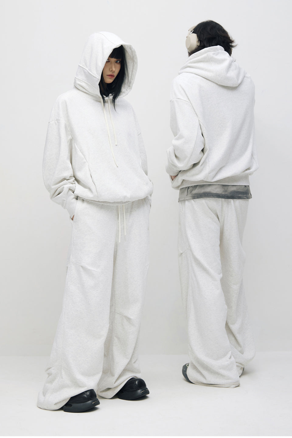 PEOPLESTYLE(ピープルスタイル) - Logo Embroidered Sweatpants ロゴ