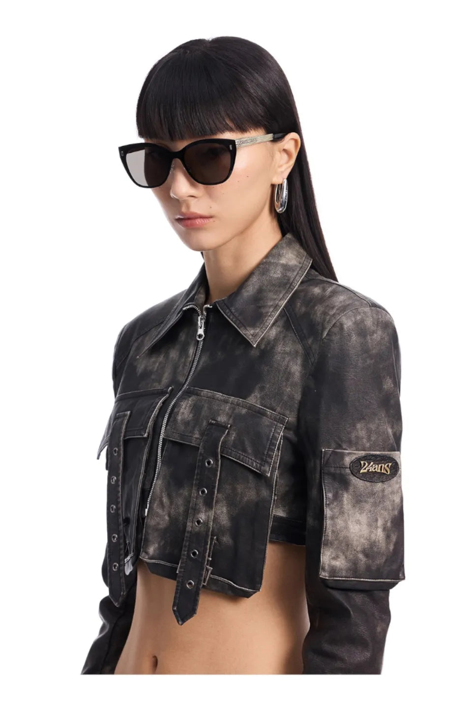 Logo Temple Cat Eye Sunglasses
