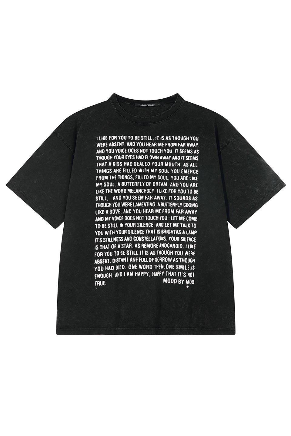 M English Poetry Print Short Sleeves