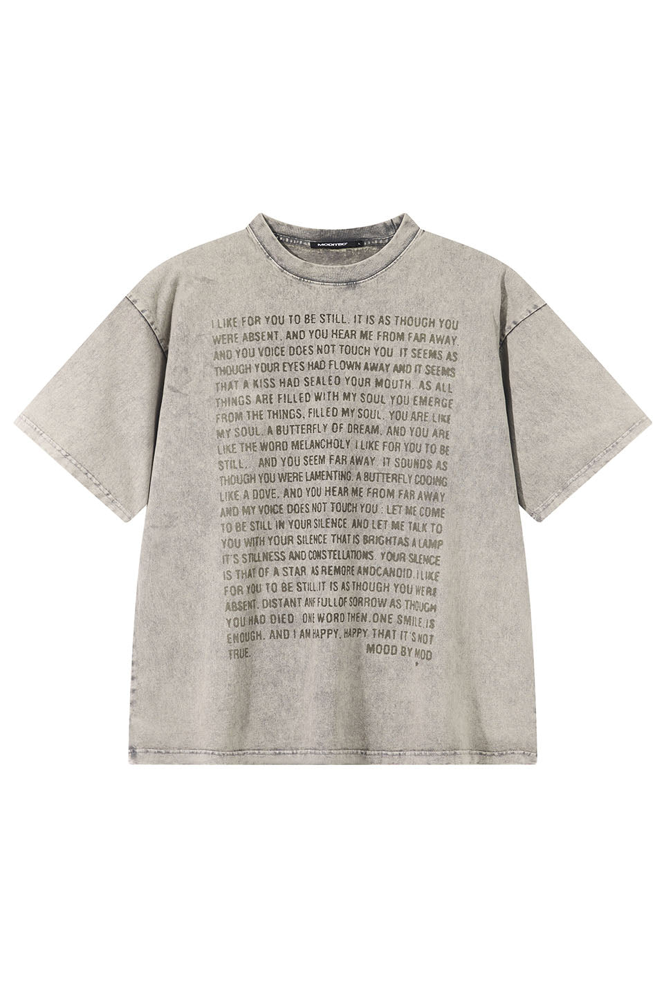 M English Poetry Print Short Sleeves