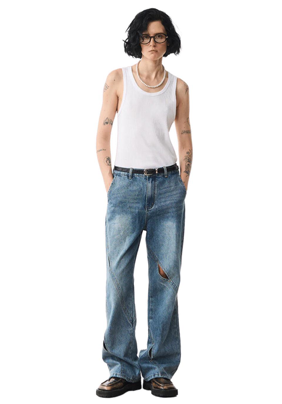 M Hollow Jeans