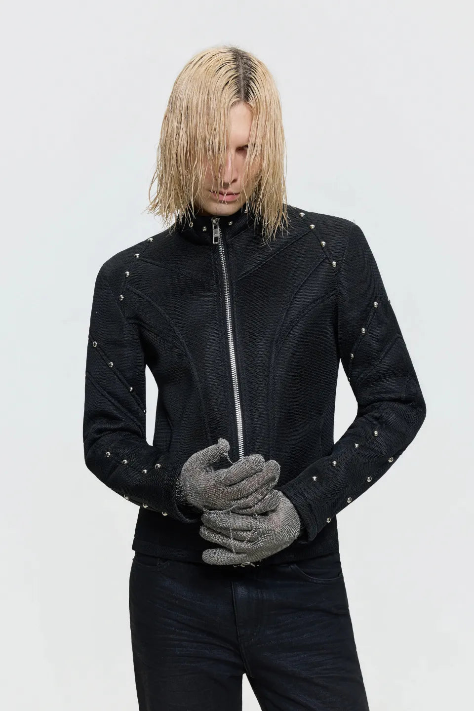Mesh Studs Jacket