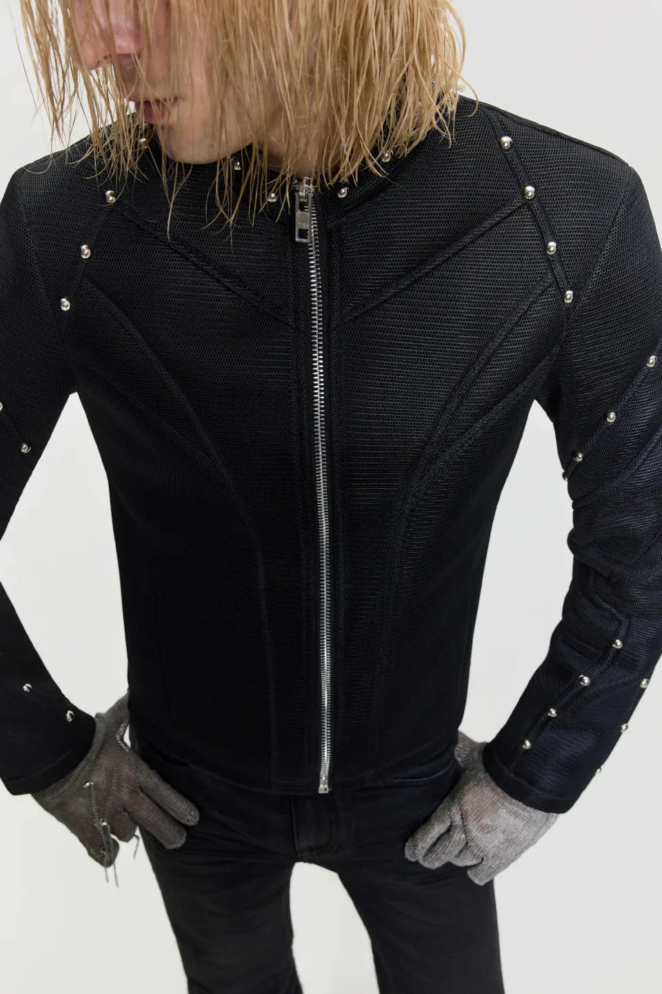 Mesh Studs Jacket