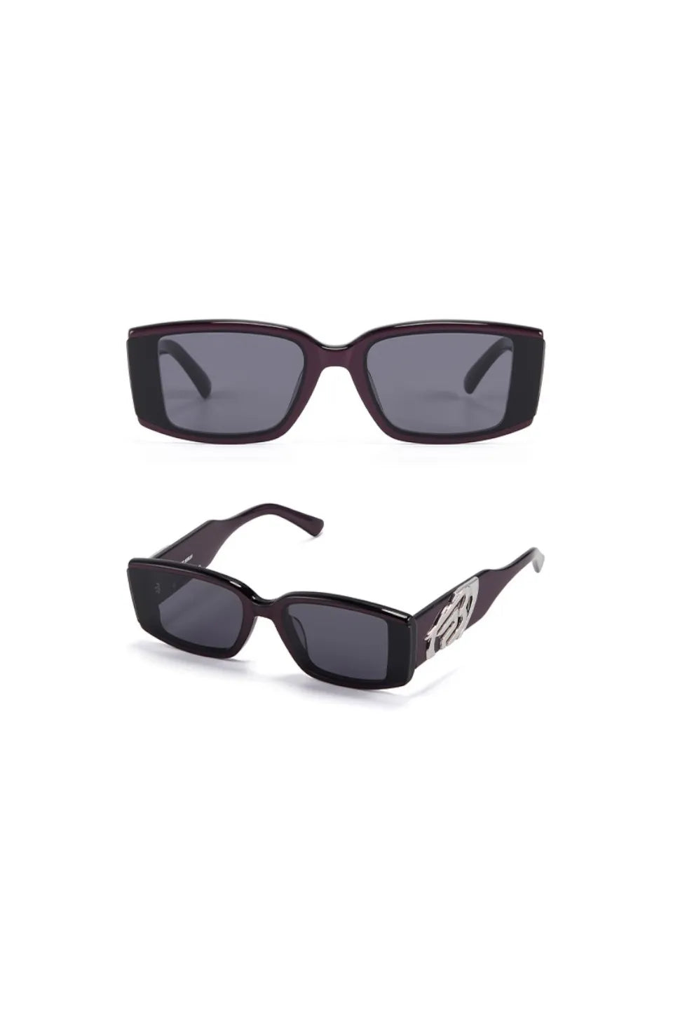 Metal Edge Square Sunglasses