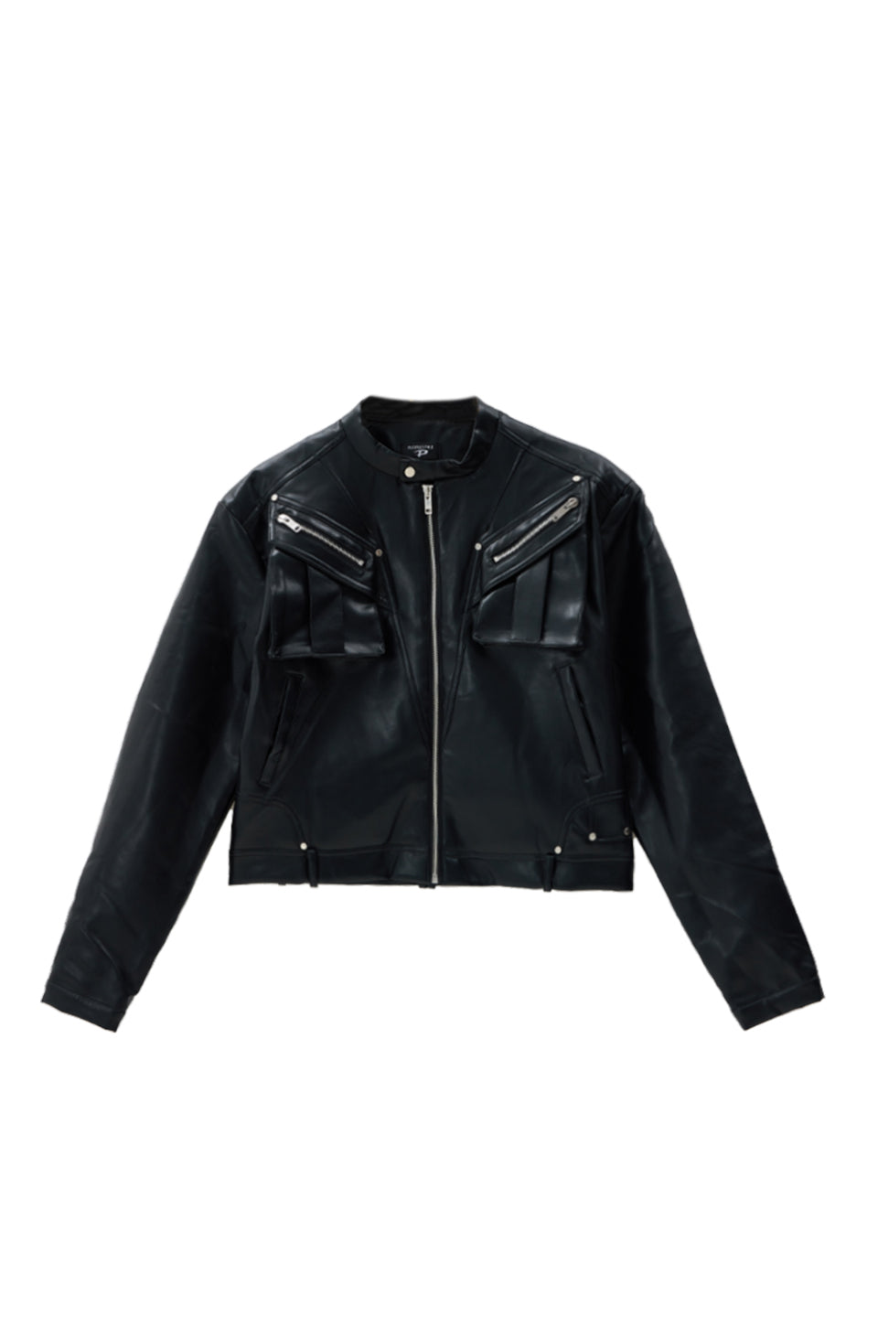 Metal Zipper Short Motorcycle Jacket