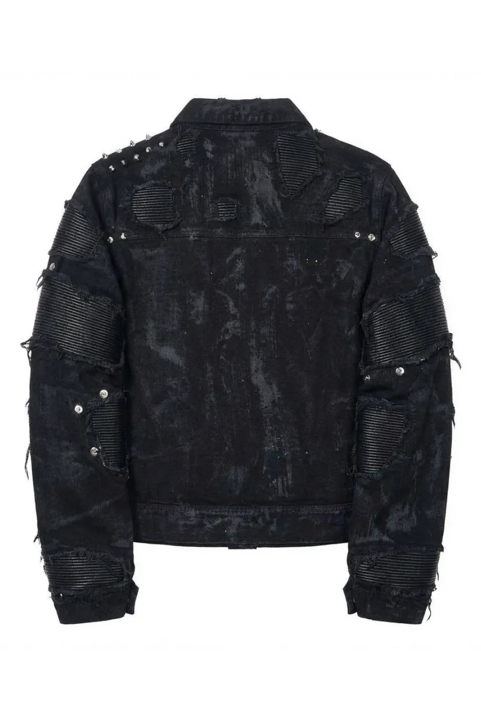 Metallic Studded Waxed Jacket
