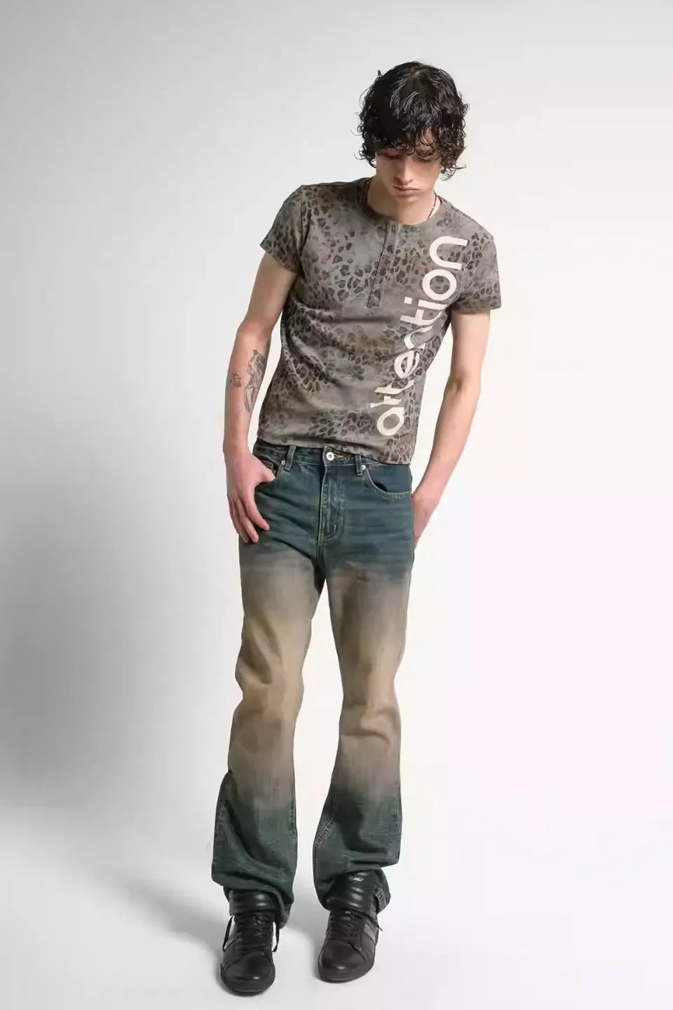 Mud Dyed Gradient Wash Denim