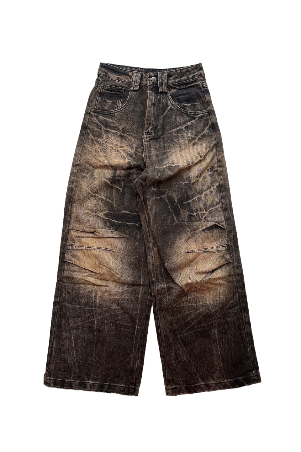 PEOPLESTYLE(ピープルスタイル) - Distressed Wide Leg Jeans
