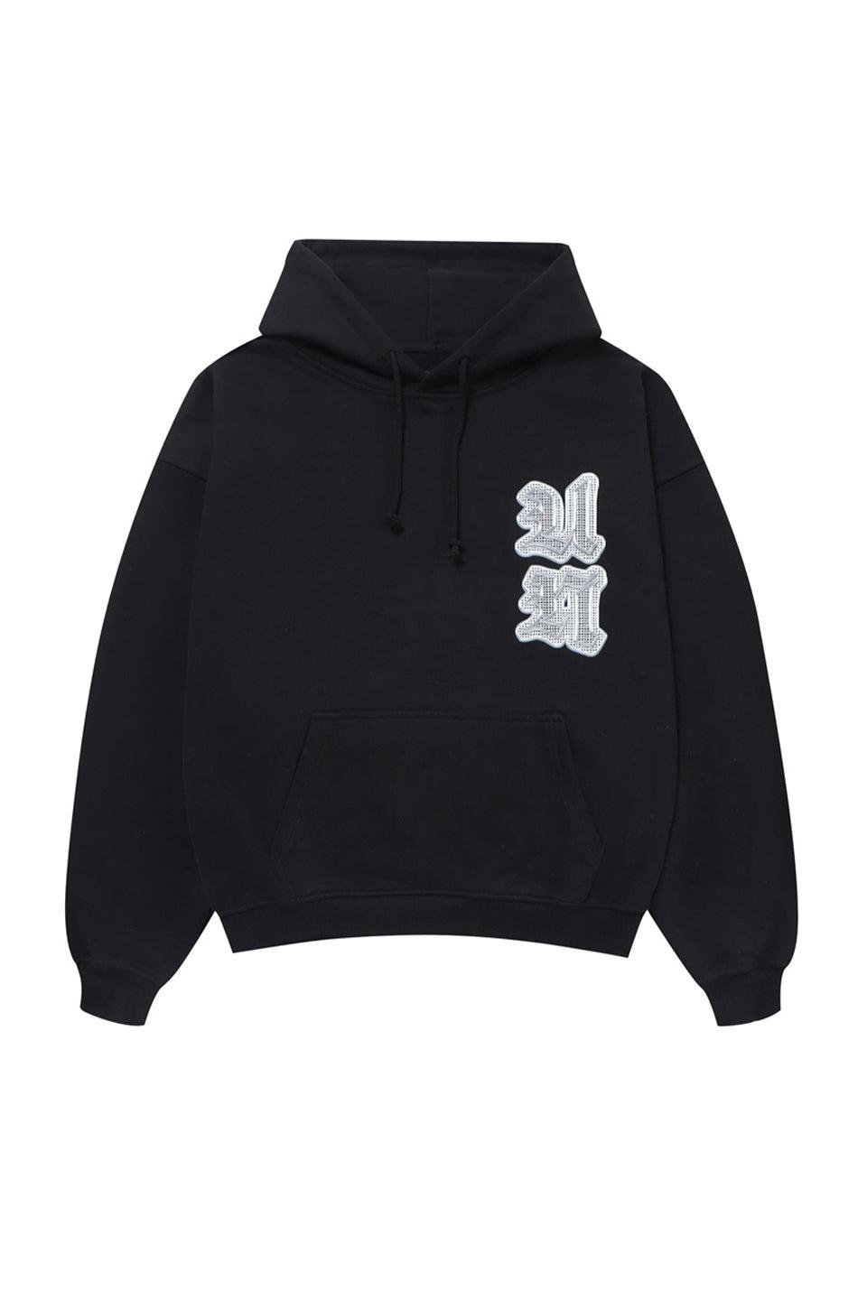 Multi Logo Iced Out Hoodie