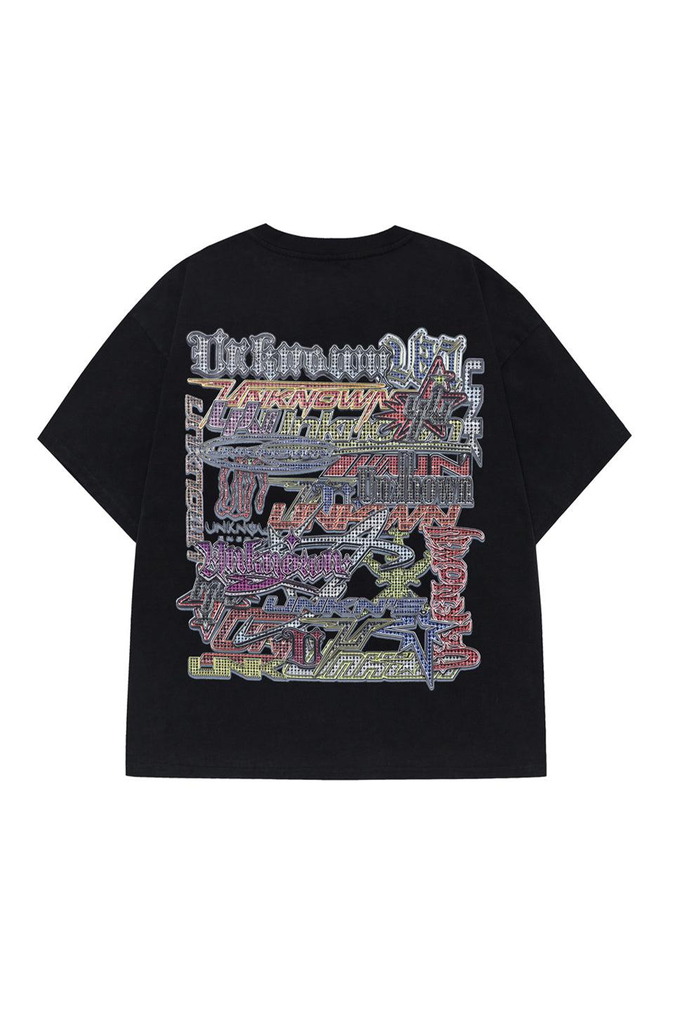 UNKNOWN LONDON アンノウンロンドン｜Multi Logo Iced Out Tee マルチ