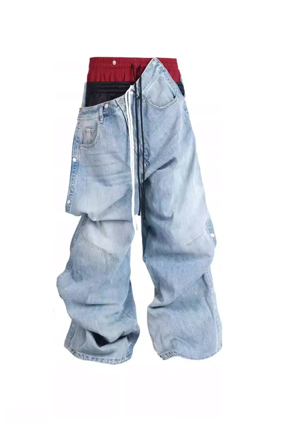 Multi Saggin Washed Denim