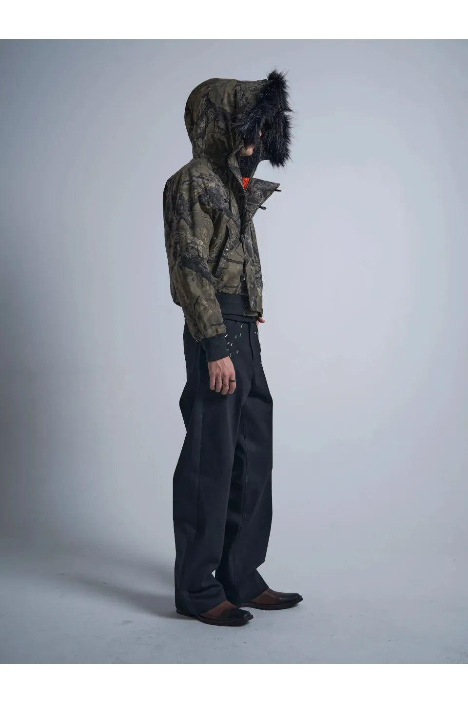 N2B Tear Resistant Branch Camouflage and Winter Thickened Cotton Jacket