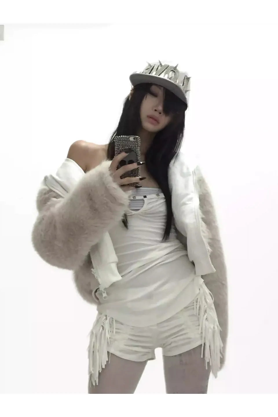 NESPORT Golden Racoon Hair Fron Back Sweatshirt