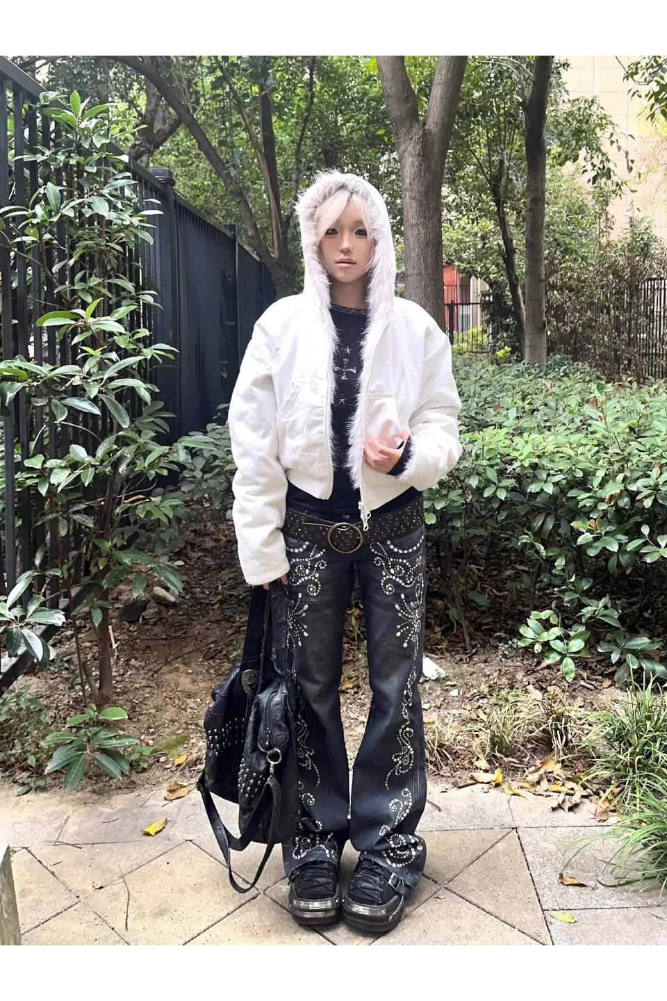 NESPORT Golden Racoon Hair Fron Back Sweatshirt