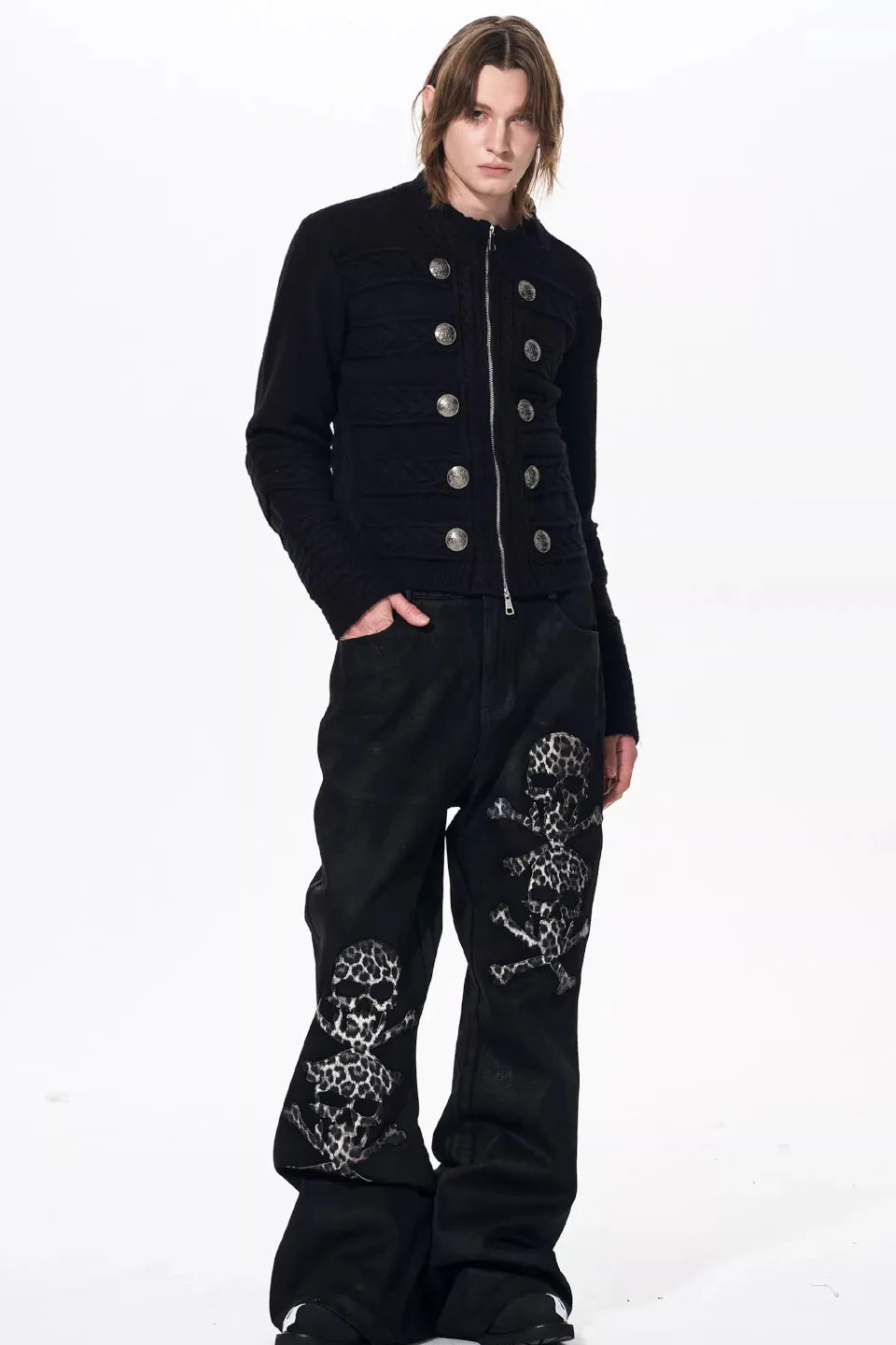 FOURTH3EX | Napoleon Embellished Knit Cardigan FOURTH3EX | Napoleon Embellished Knit Cardigan
