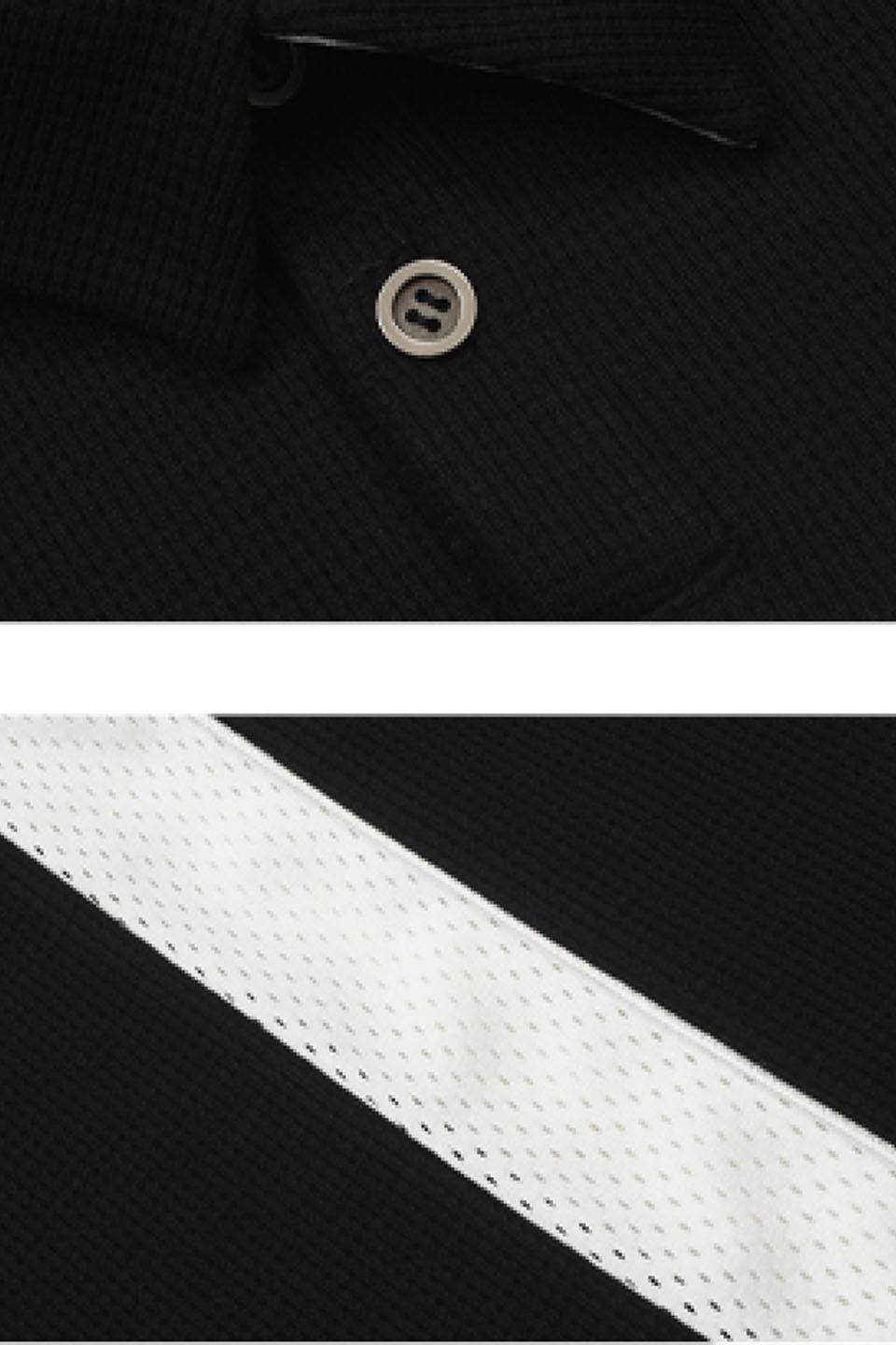 Net Eye Stitching Polo Shirt