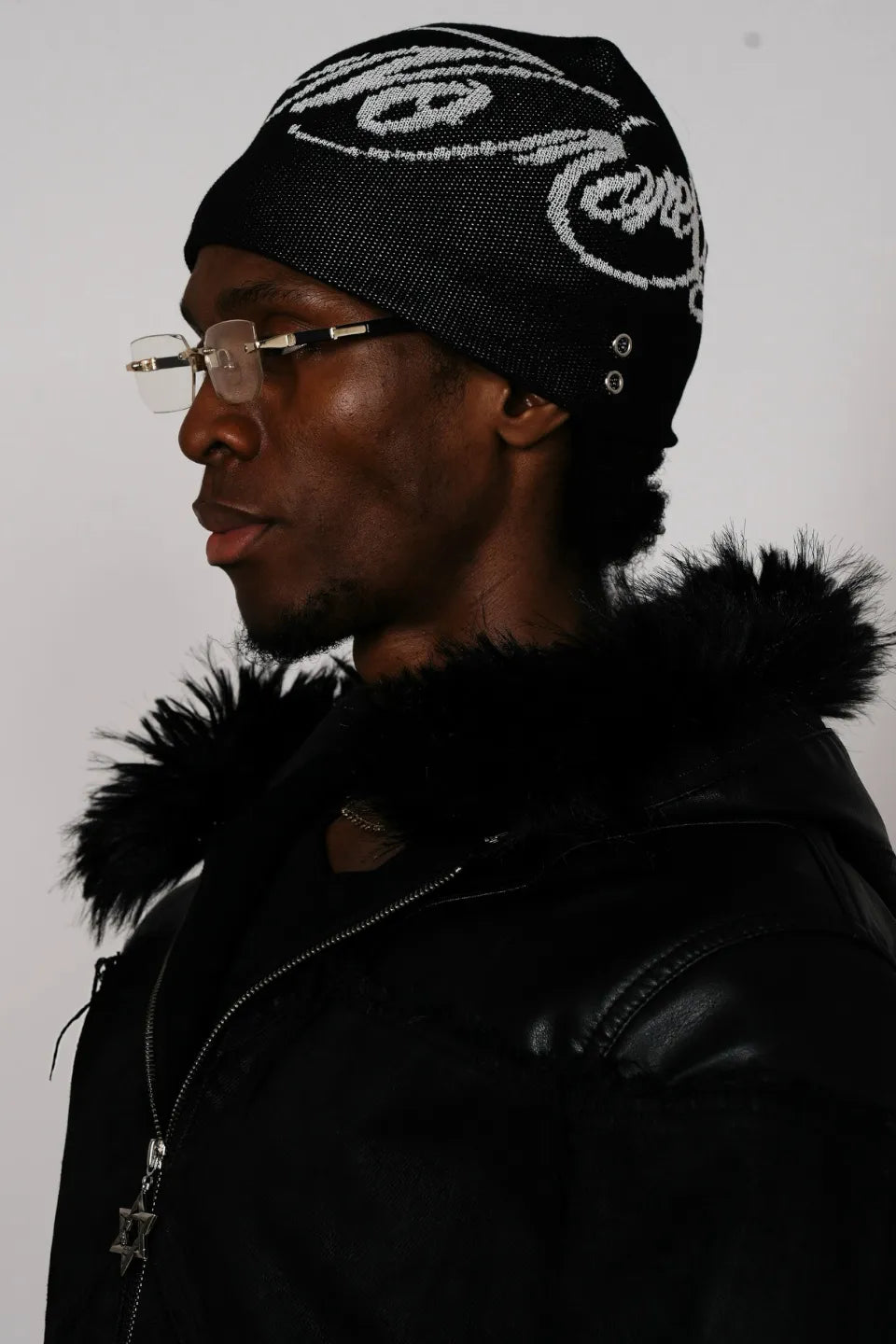 No More Cages Tattoos Rivet Beanie