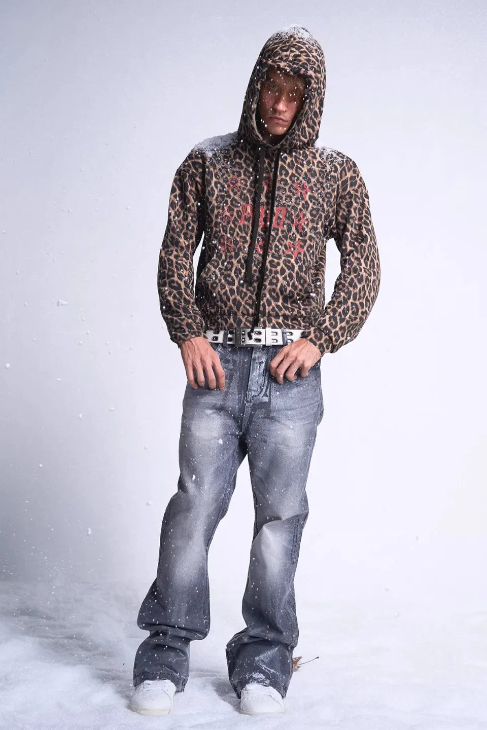 PAIN Leopard Print Hoodie