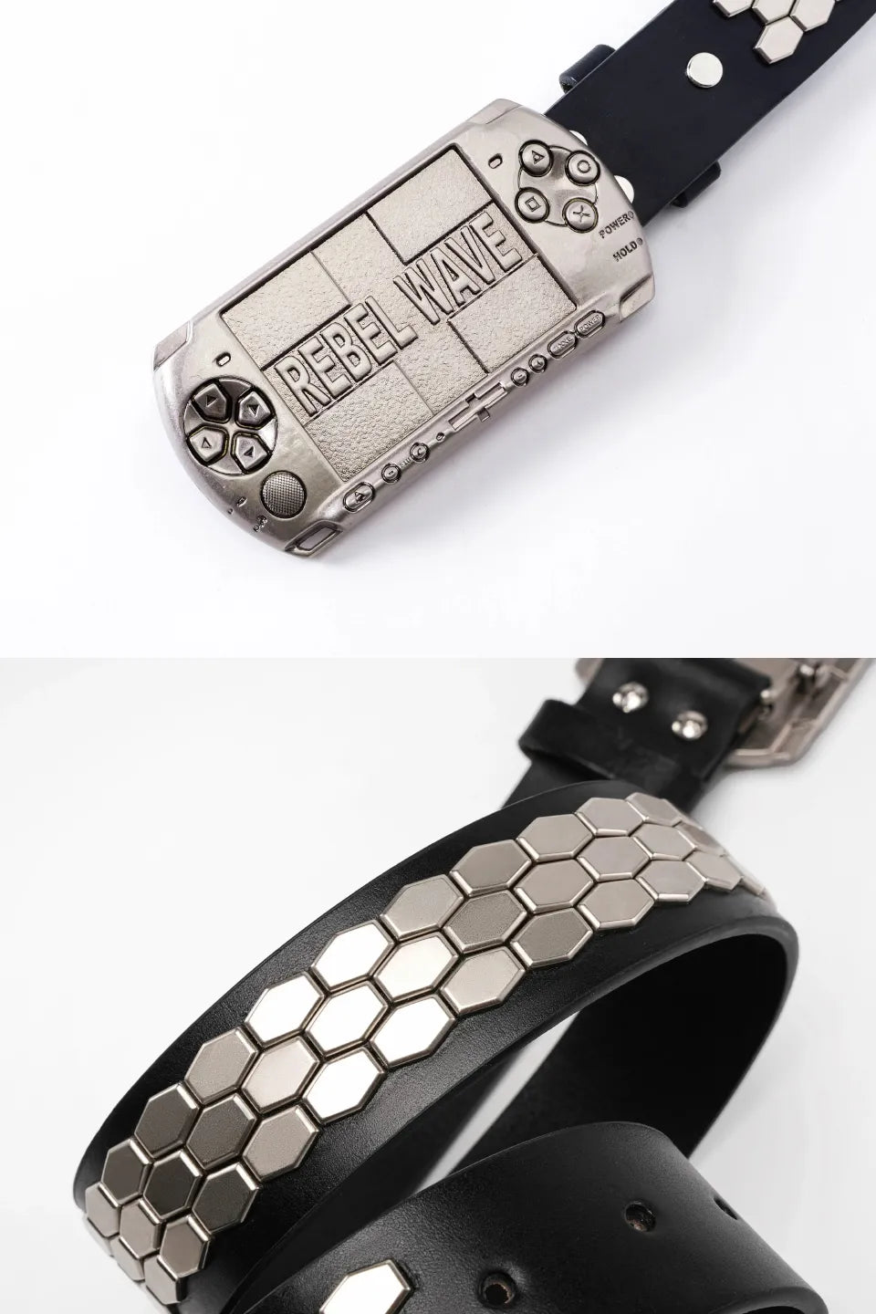 PSP Inspired Studded Leather Belt