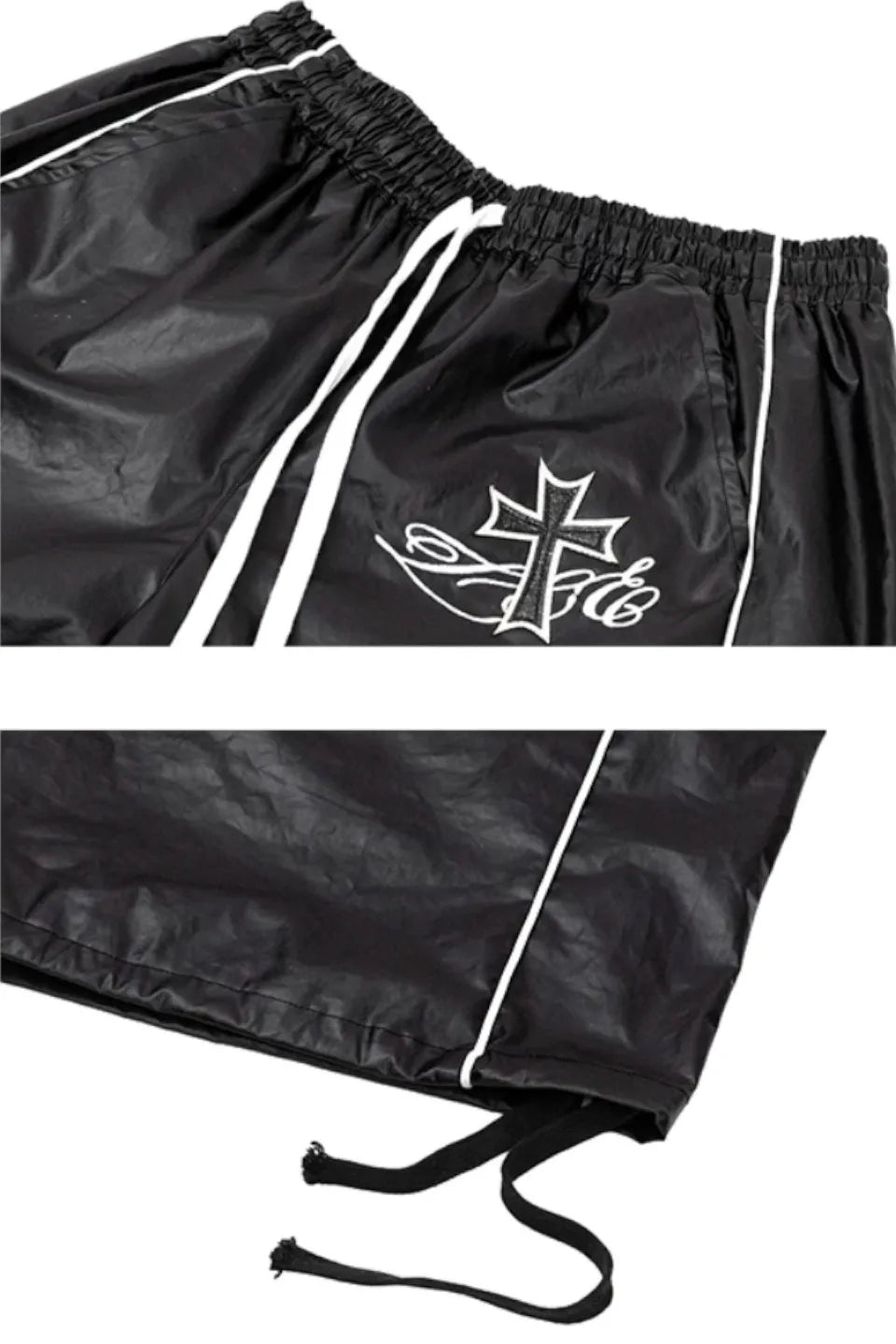 PU Coated 2Way Convertible Cargo Pants