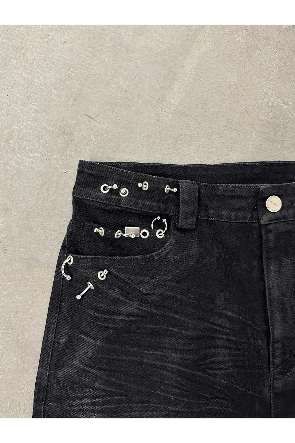 Piercings Straight Leg Jeans