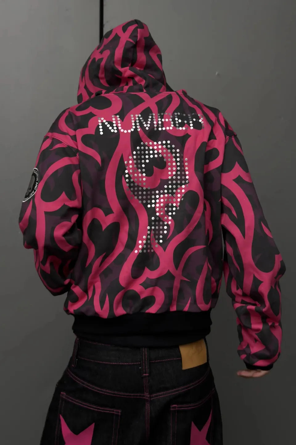 Pink Thorn Camo Bootleg Hoodie