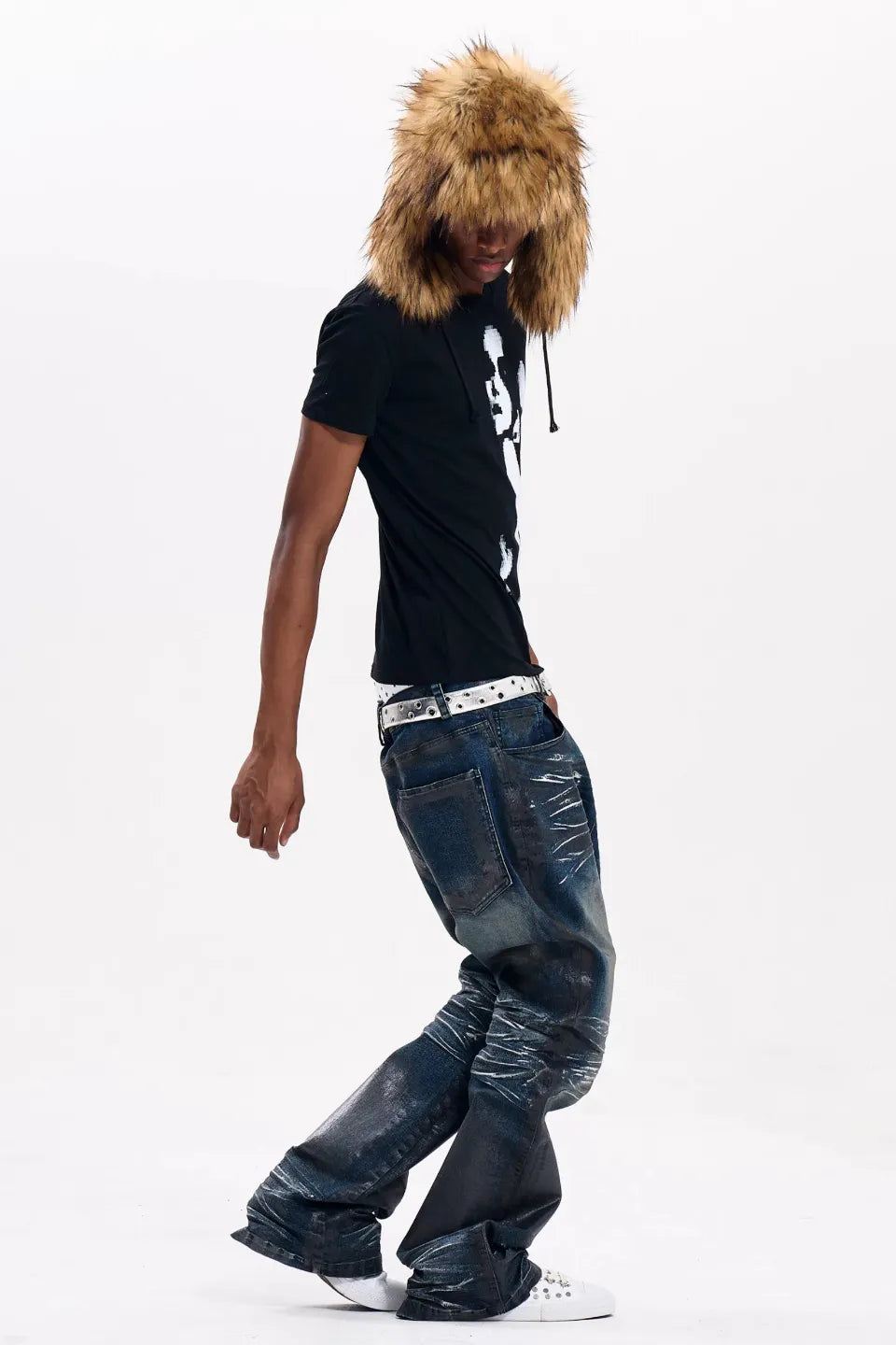 Pixelated Portrait Graphic T-Shirts