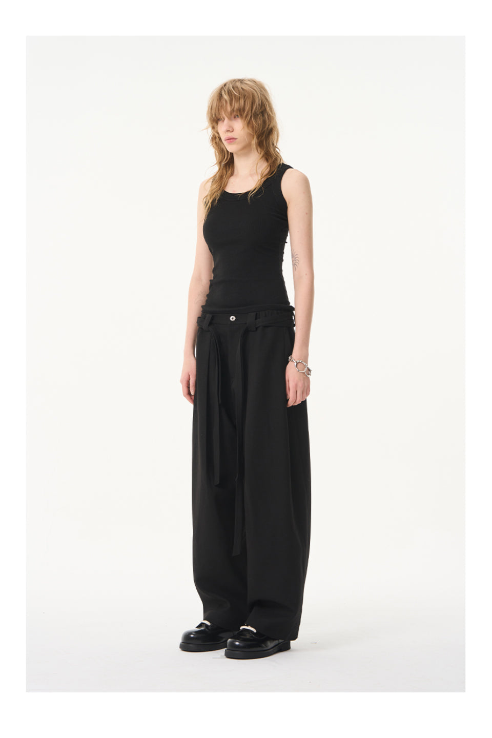 Pleated Draped Trouser