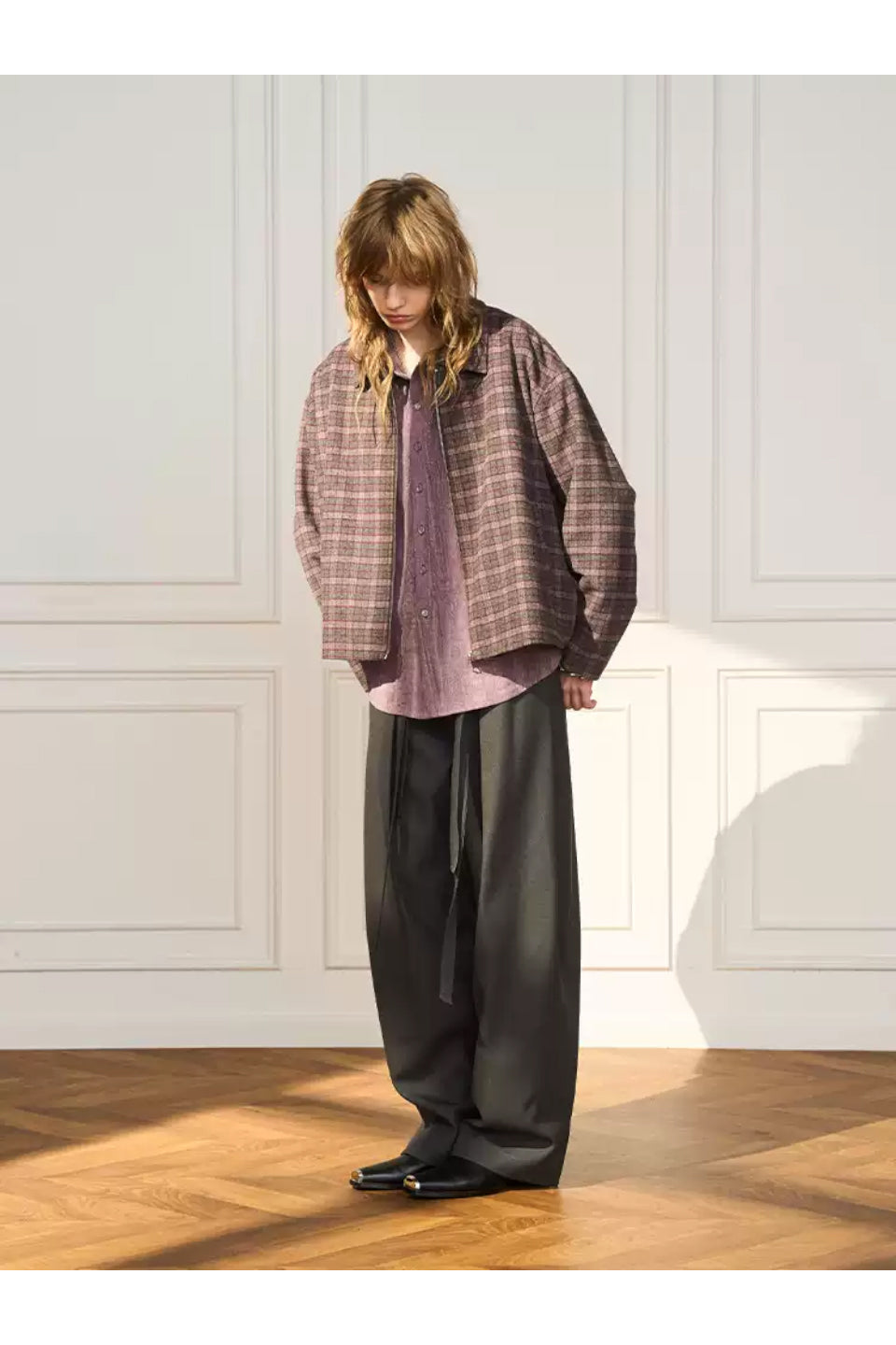 Pleated Draped Trouser