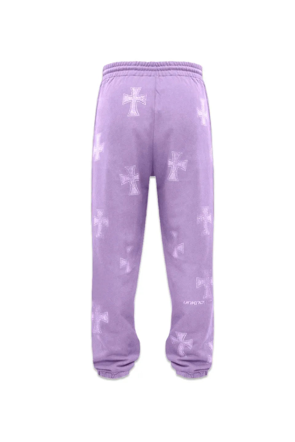 Purple Cross Rhinestone Jogger