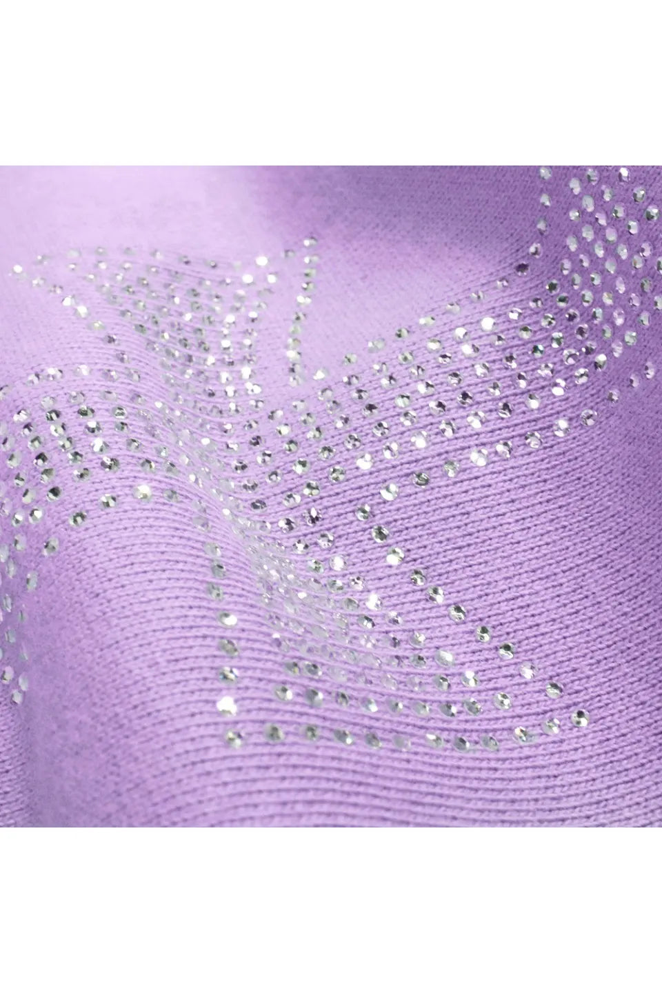 Purple Cross Rhinestone Jogger