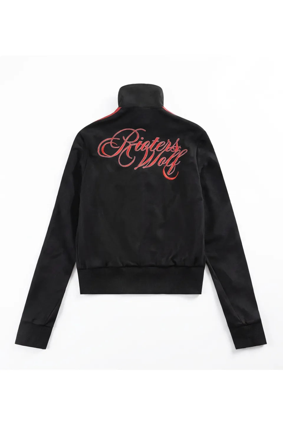 RUDE WOLF Blood Wolf Embroidered Suede Jacket